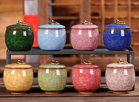 Glazed Ceramic Seasoning Jar