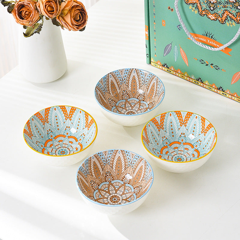 Ceramic Double Bowl Set