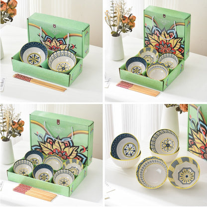 Ceramic Double Bowl Set