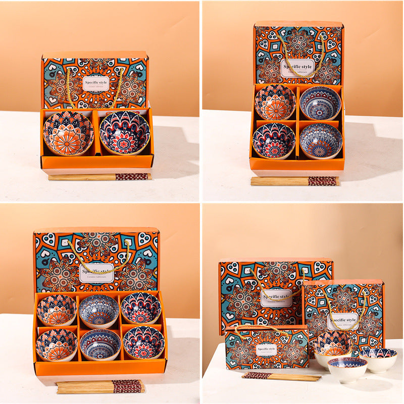 Ceramic Double Bowl Set