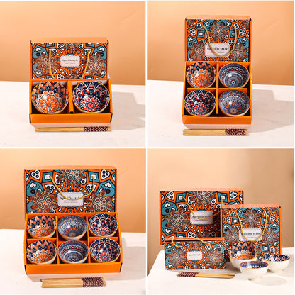 Ceramic Double Bowl Set