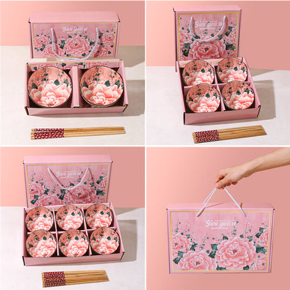 Ceramic Double Bowl Set