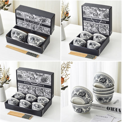 Ceramic Double Bowl Set