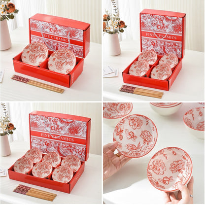 Ceramic Double Bowl Set