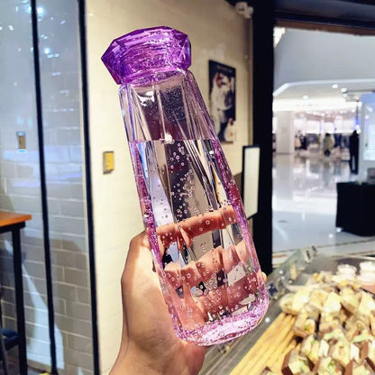 Crystal Glass Water Bottle