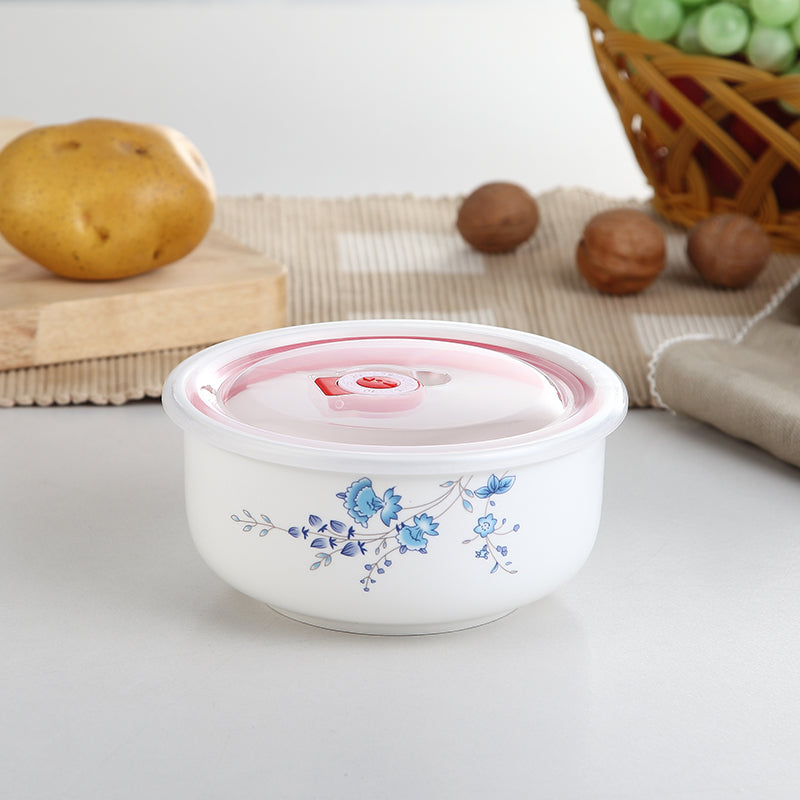 Rose Ceramic Airtight Bowl