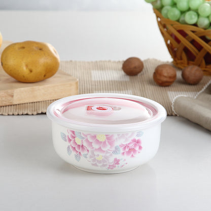 Rose Ceramic Airtight Bowl